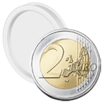 Capsules numismatiques pour monnaies 2 Euro