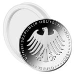 Capsules numismatiques pour monnaies 35 Euro- et 20 Euro en argent Allemagne