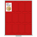 Box pour monnaies avec alvéoles rectangulaires