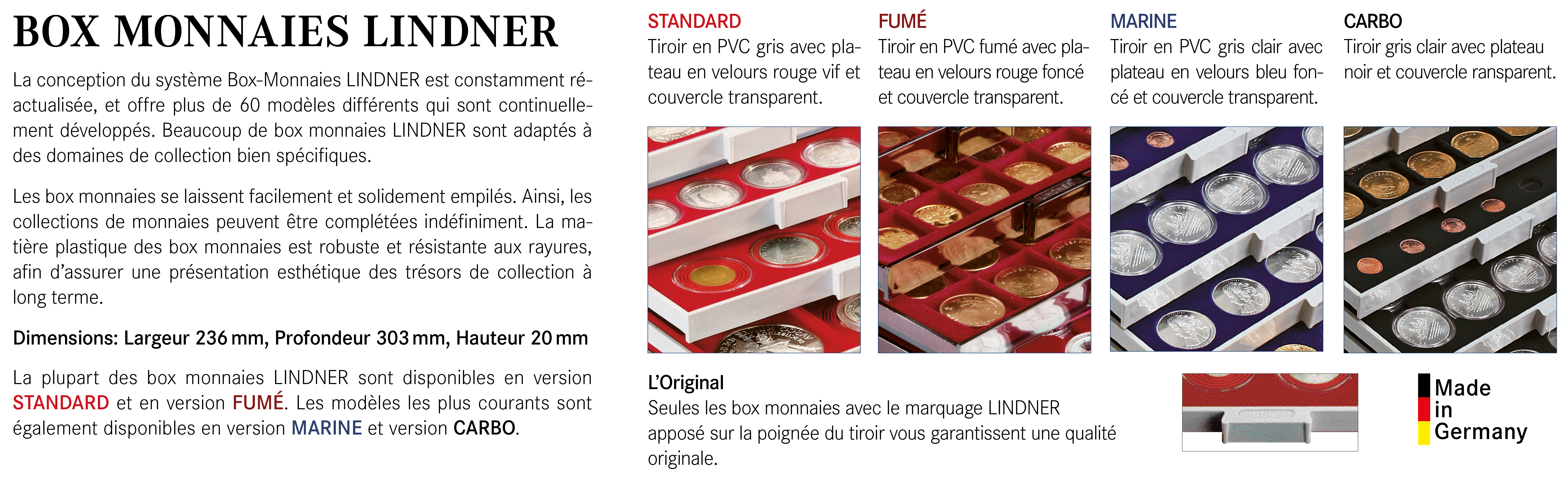 LINDNER Das Original Capsules Monnaies intérieur 34 mm, Paquet de 100